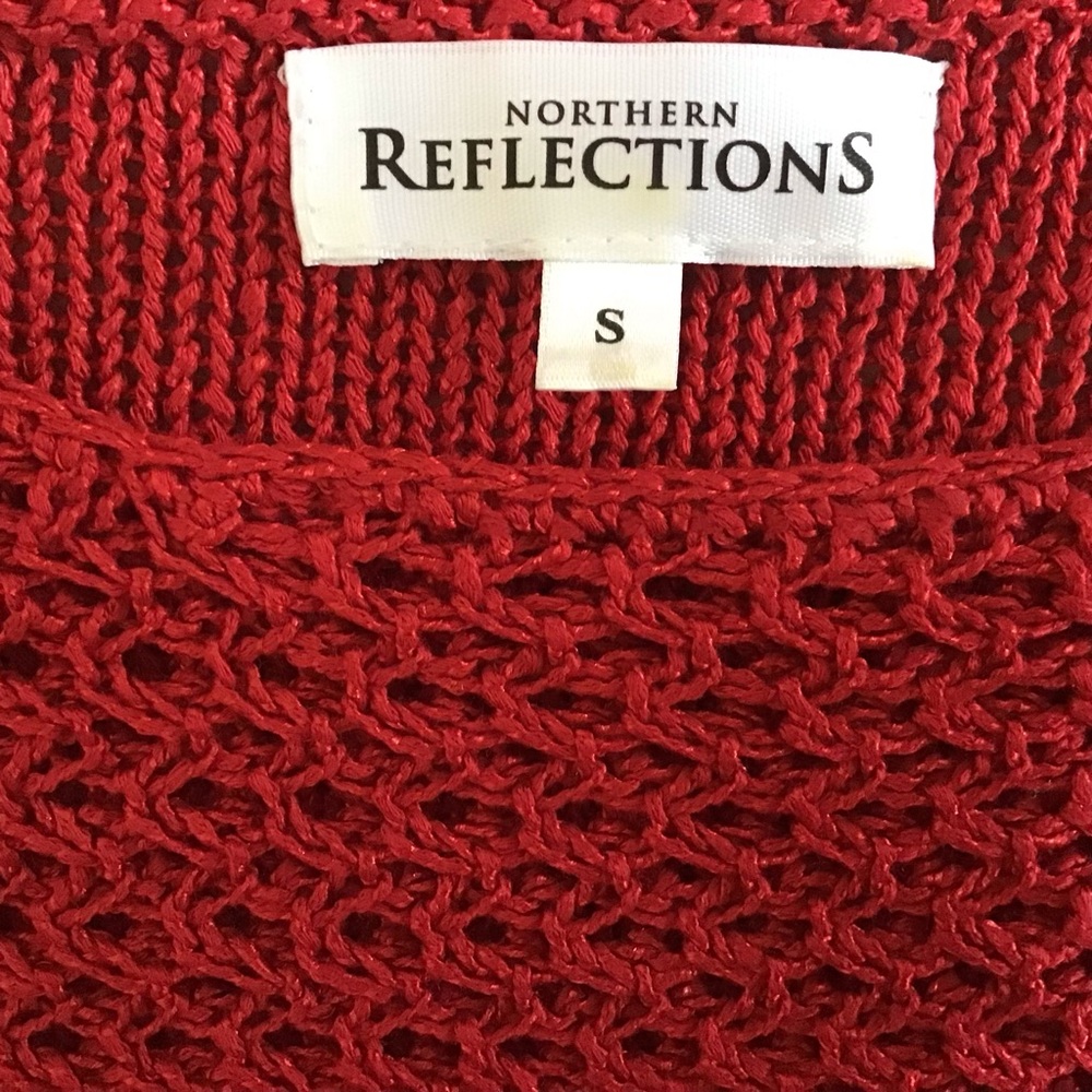 Elegant Vibrant Red Women's Sweater - Picture 2 of 5